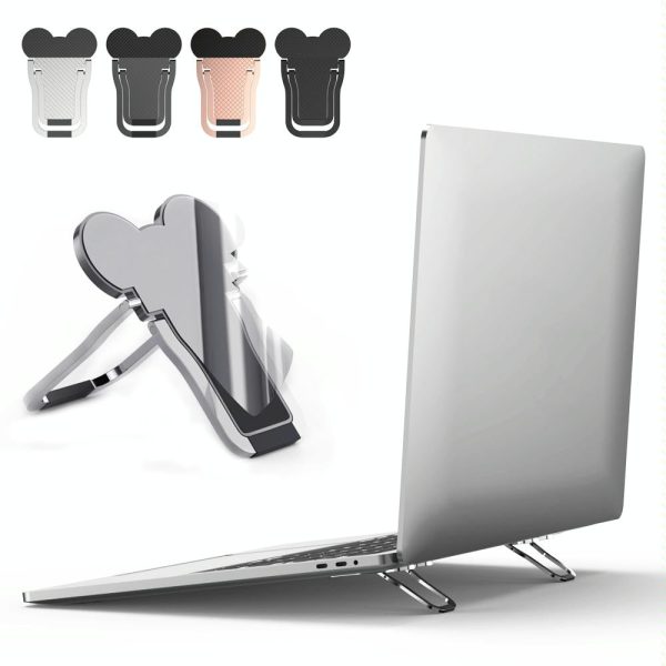 Foldable Metal Laptop Stand - Set of 2 - Tarnish - Image 4