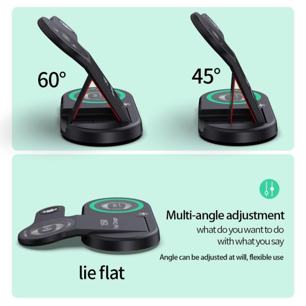 4 In 1 Magnetic Wireless Charger Black - Image 5