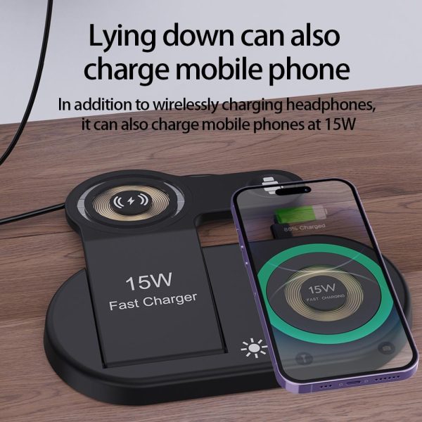 4 In 1 Magnetic Wireless Charger Black - Image 7