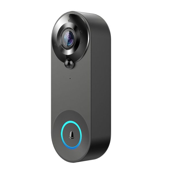 1080P Smart Doorbell With 150 Degree Wide Angle - Black - Image 11