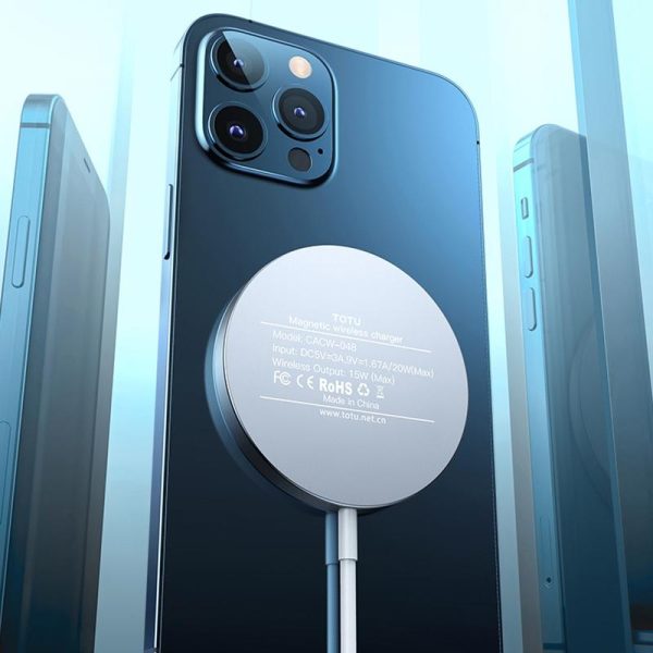 15W Magnetic Wireless Charger White - Image 8