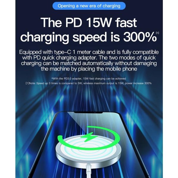 15W Magnetic Wireless Charger White - Image 9