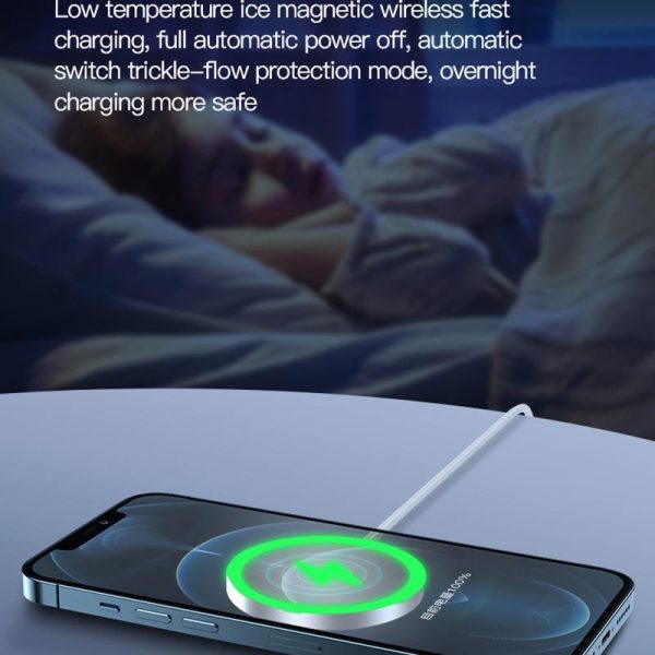 15W Magnetic Wireless Charger White - Image 13