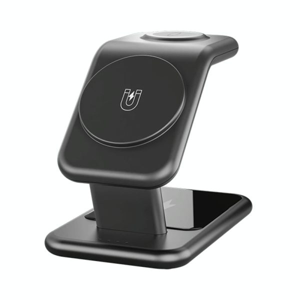 15W 3 In 1 Magnetic Wireless Charger - White - Image 2