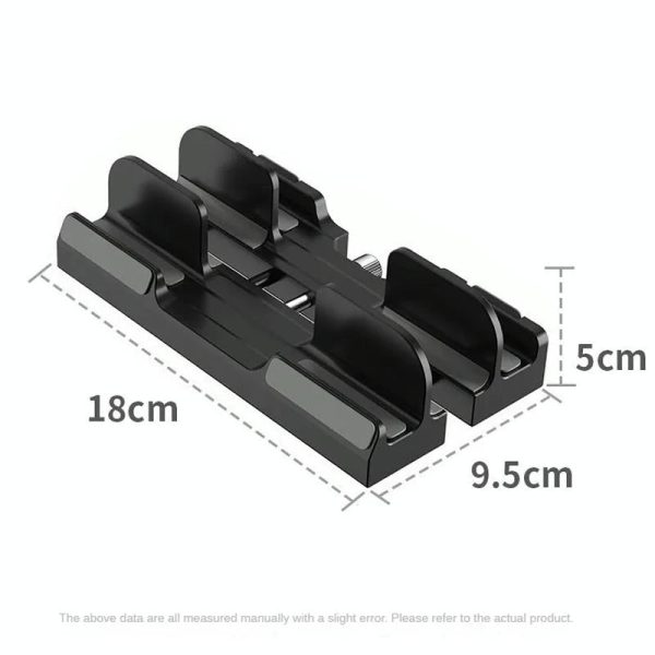 Versatile Laptop Stand with Storage and Cooling - Desktop Heightening Rack - Black - Image 9
