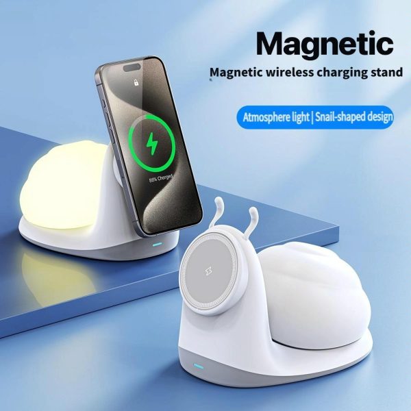 Wireless Charger With Night Light White - Image 4