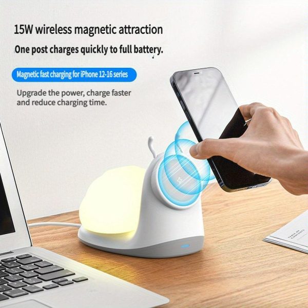 Wireless Charger With Night Light White - Image 6