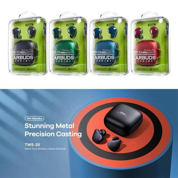 Green Tws-33 Bluetooth 5.0 True Wireless Earphones - Image 4