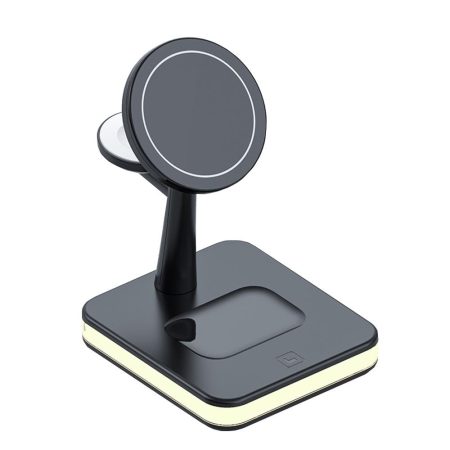 4 In 1 Magnetic Wireless Charger For Iphone / Iwatch / Airpods & More - Black