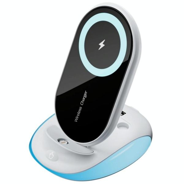 15W Universal Desktop Wireless Charger - Blue - Image 2