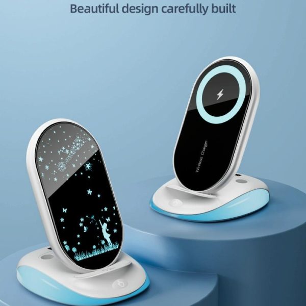 15W Universal Desktop Wireless Charger - Blue - Image 9