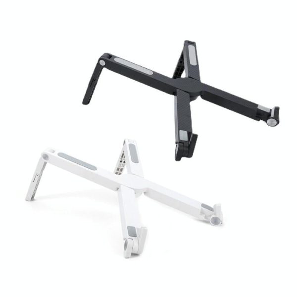 Foldable Non-slip Laptop Stand - Plastic Silicone - Black - Image 3