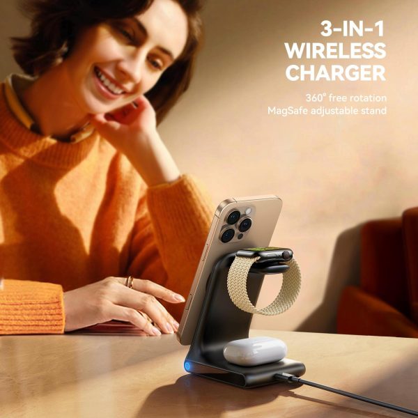 3 In 1 Magnetic Wireless Charger & Phone Holder - Image 8