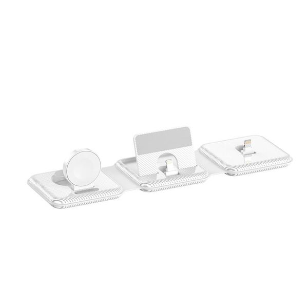 3 In 1 Wireless Charger For Apple Watch Phone & Headset - Black - Image 9