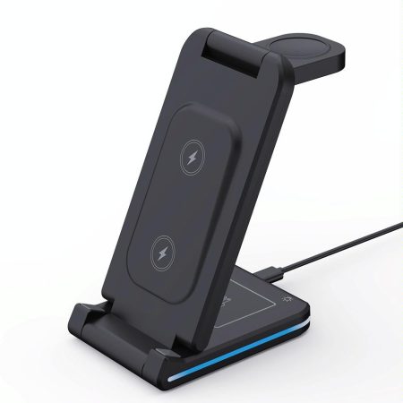 5 In 1 Foldable Wireless Charger 15W Black