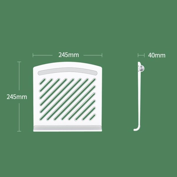 Foldable Laptop Cooling Stand - Height Adjustable - White - Image 10