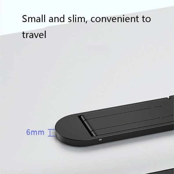 Portable Vertical Laptop Cooling Stand - Desktop Mount - Black - Image 6