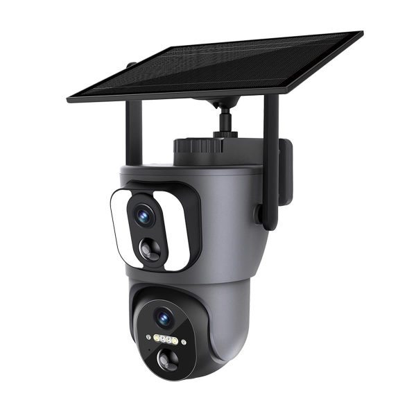 2Mp Solar Wifi Camera With Two-Way Voice & Alarm Recording - Black Binocular - Image 3