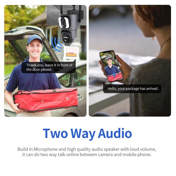 2Mp Solar Wifi Camera With Two-Way Voice & Alarm Recording - Black Binocular - Image 10