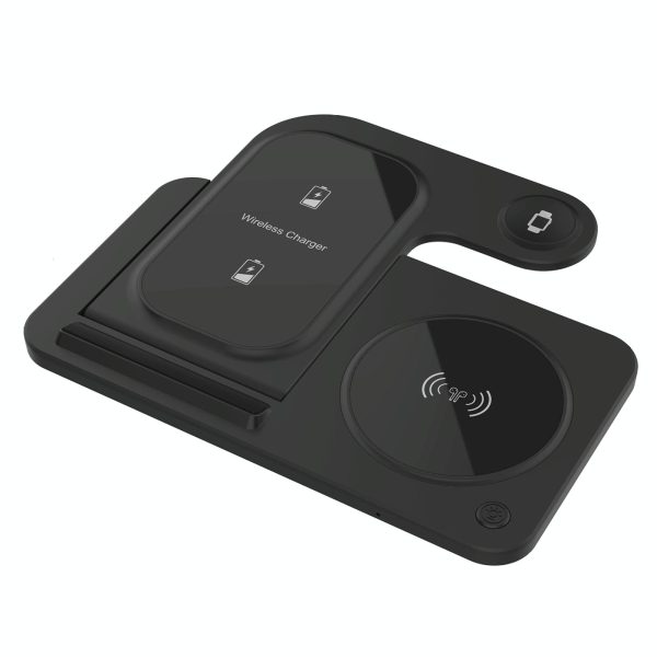 3 In 1 Folding Wireless Charger Black - Image 4