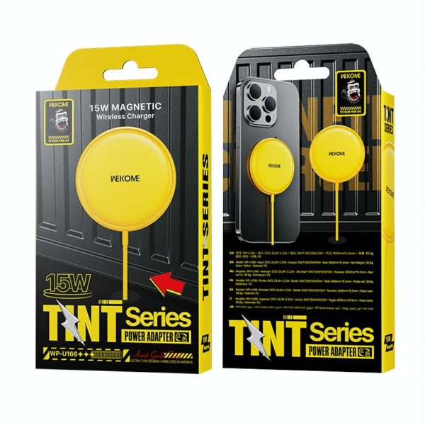 15W Magnetic Wireless Charger Yellow - Image 7