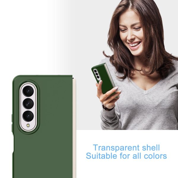 Foldable Pc Case for Samsung Galaxy z Fold 4 / 5g - Solid Colour - Wine Red - Image 4