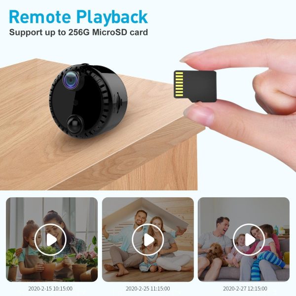 Hd Night Vision Wifi Camera For Home Monitoring - Black - Image 4