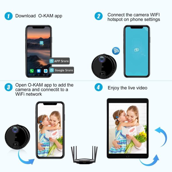 Hd Night Vision Wifi Camera For Home Monitoring - Black - Image 7
