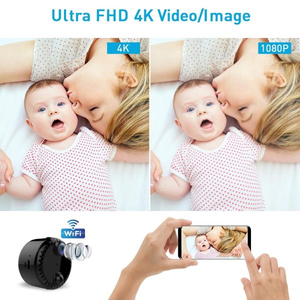 Hd Night Vision Wifi Camera For Home Monitoring - Black - Image 9