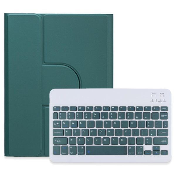 360 Degree Rotatable Bluetooth Keyboard Leather Case - Square Button - Mint Green - For Ipad 10Th Gen 10.9 2022 - Image 2