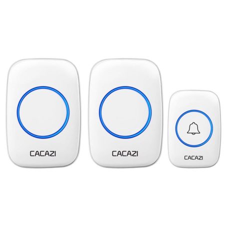 Wireless Waterproof Smart Doorbell - 2 Battery Options - White