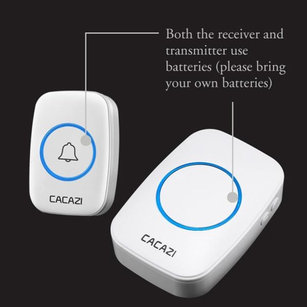 Wireless Waterproof Smart Doorbell - 2 Battery Options - White - Image 7