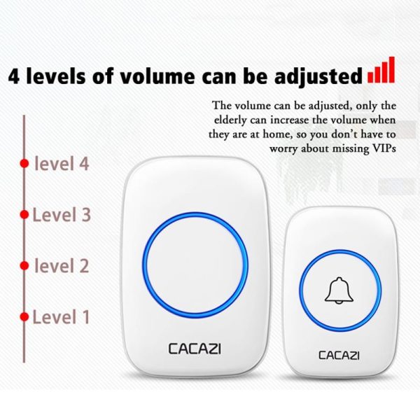 Wireless Waterproof Smart Doorbell - 2 Battery Options - White - Image 8