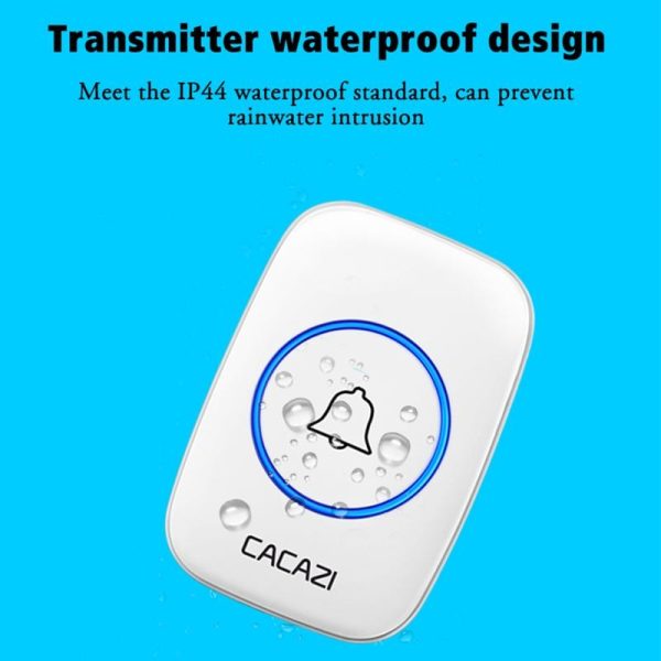 Wireless Waterproof Smart Doorbell - 2 Battery Options - White - Image 11