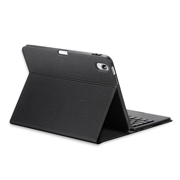 2022 Bluetooth Keyboard Leather Case For Ipad 10.9 With Touchpad & Smart Sleep - Black - Image 2