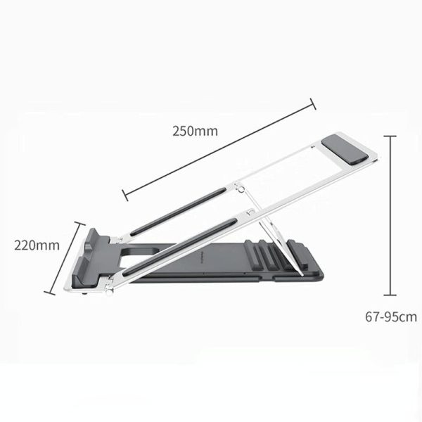 Lenovo Thinkplus L20 Desktop Laptop Stand - Silver - Image 3