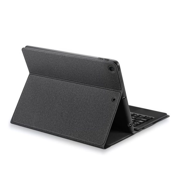 Smart Leather Case With Touchpad For Ipad 10.2 - Black - Image 3