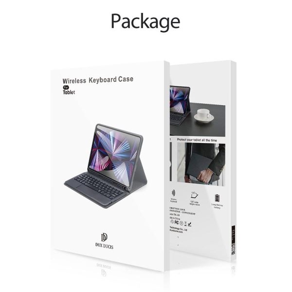 Smart Leather Case With Touchpad For Ipad 10.2 - Black - Image 8