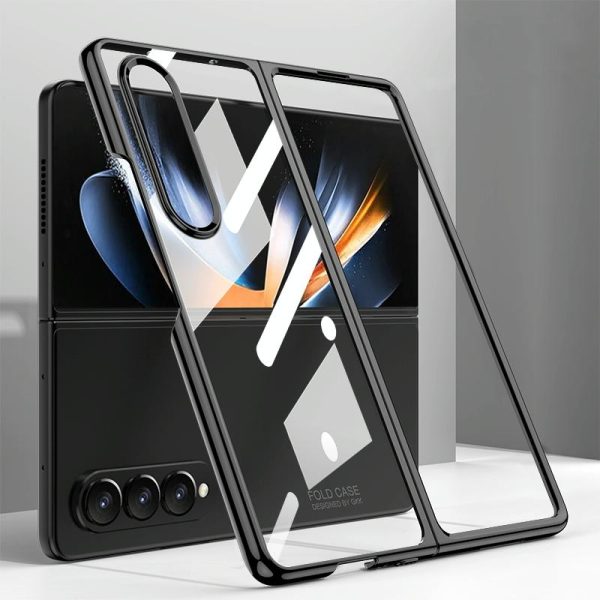 Electroplated Full Coverage Case for Samsung Galaxy z Fold 4 - Black