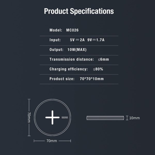 Fast Charging Wireless Charger Portable & Button Design - Image 6