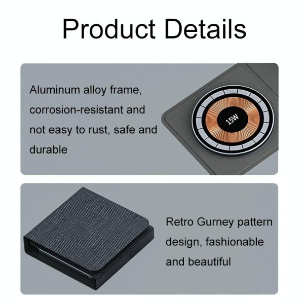 15W 3 In 1 Foldable Magnetic Wireless Charger - Image 6