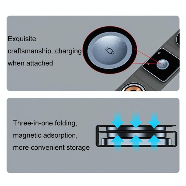 15W 3 In 1 Foldable Magnetic Wireless Charger - Image 7