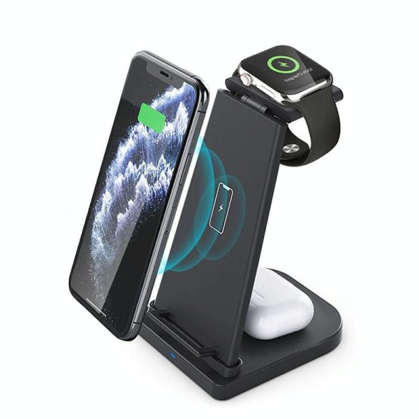 3 In 1 Portable Wireless Charger Detachable - White - Image 3
