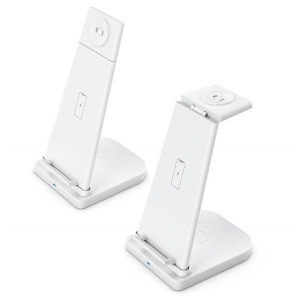 3 In 1 Portable Wireless Charger Detachable - White - Image 7