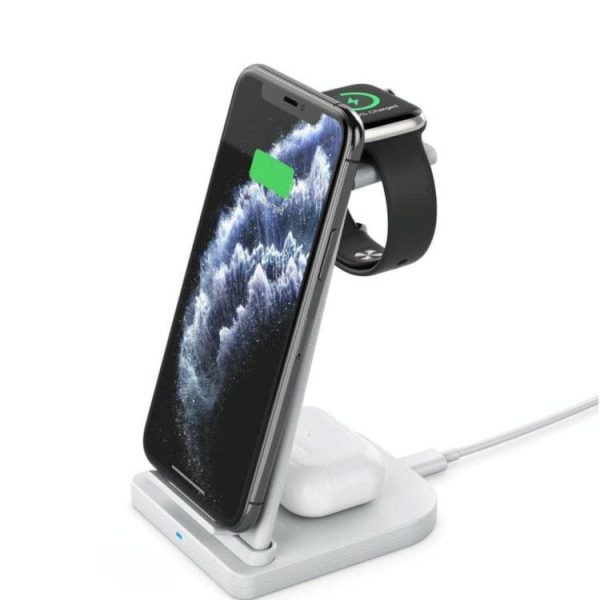 3 In 1 Portable Wireless Charger Detachable - White - Image 10