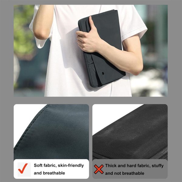 13 Inch Multi-layer Laptop Sleeve - Waterproof & Shock-absorbing Storage Bag - Black - 13 Inch - Image 7