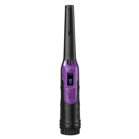 Small Handheld Metal Detector for Outdoor Treasure Hunting - Black Purple