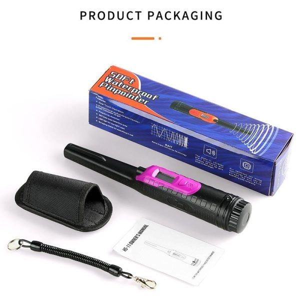 Small Handheld Metal Detector for Outdoor Treasure Hunting - Black Purple - Image 7