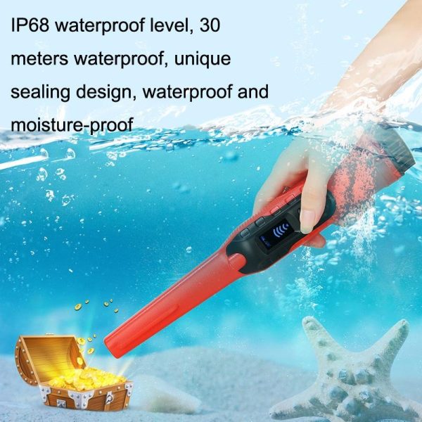 Small Handheld Metal Detector for Outdoor Treasure Hunting - Black Purple - Image 8