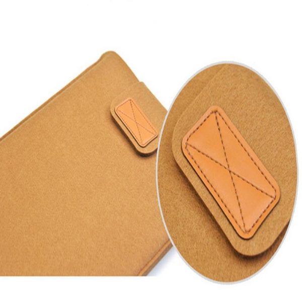 11 Inch Vertical Felt Laptop / Tablet Sleeve Bag - Khaki - Image 5